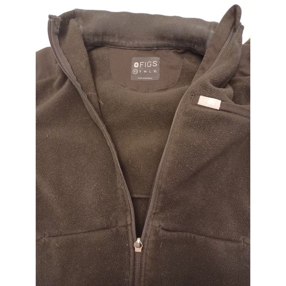 Figs Jackets & Coats Figs On Shift Fleece Jacket Womens Sz Xs Black